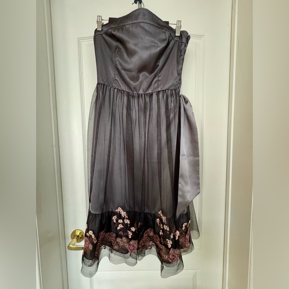 RW&CO Strapless Fit and Flare Dress